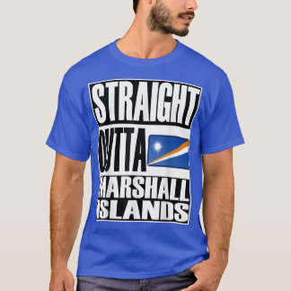 Storecastle Straight Outta Marshall Islands Flag  T-Shirt