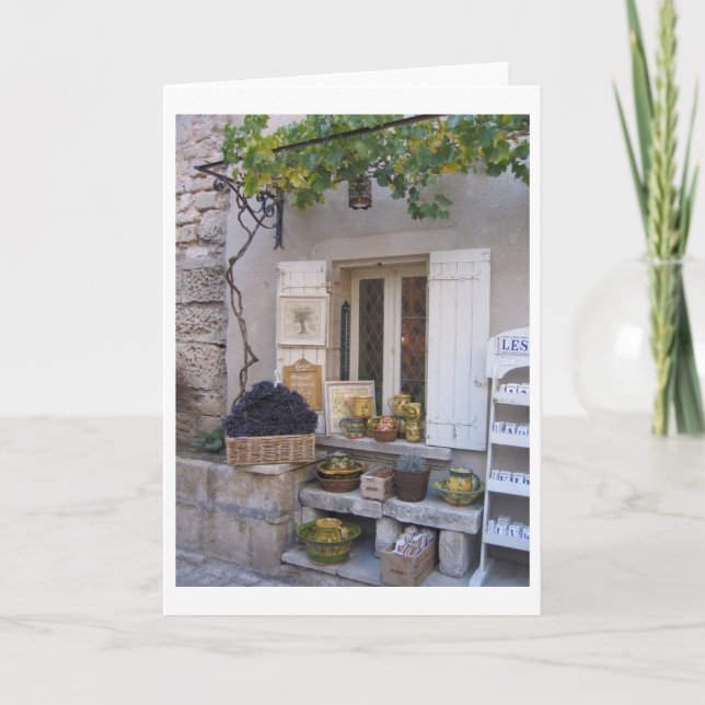Storefront in Provence, France Card (Front)