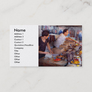Storefront - The open air Tea & Spice market Business Card