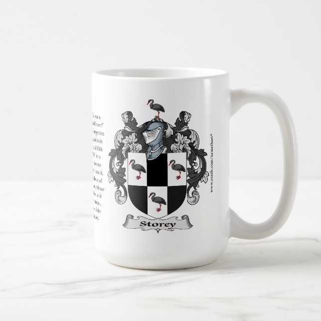 Storey Family Coat of Arms Coffee Mug (Right)