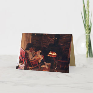 Stories Reading by the Fireside Card
