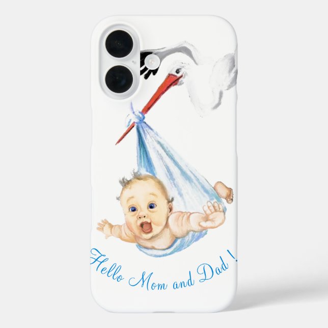 Stork and Baby iPhone Case (Back)