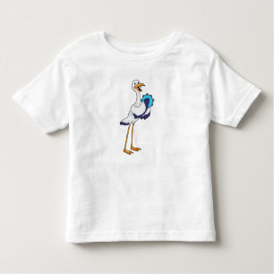 Stork as Musician with Tambourine Toddler T-Shirt