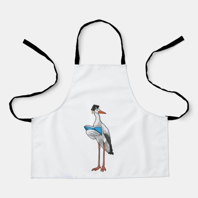 Stork as Teacher with Book Apron (Front)
