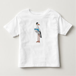 Stork as Teacher with Book Toddler T-Shirt