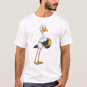 Stork at Bowling with Bowling ball T-Shirt