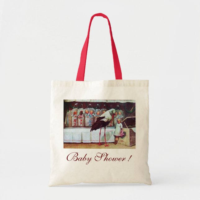 STORK BABY SHOWER 3 TOTE BAG (Front)
