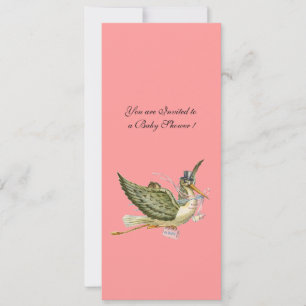 STORK BABY SHOWER, INVITATION
