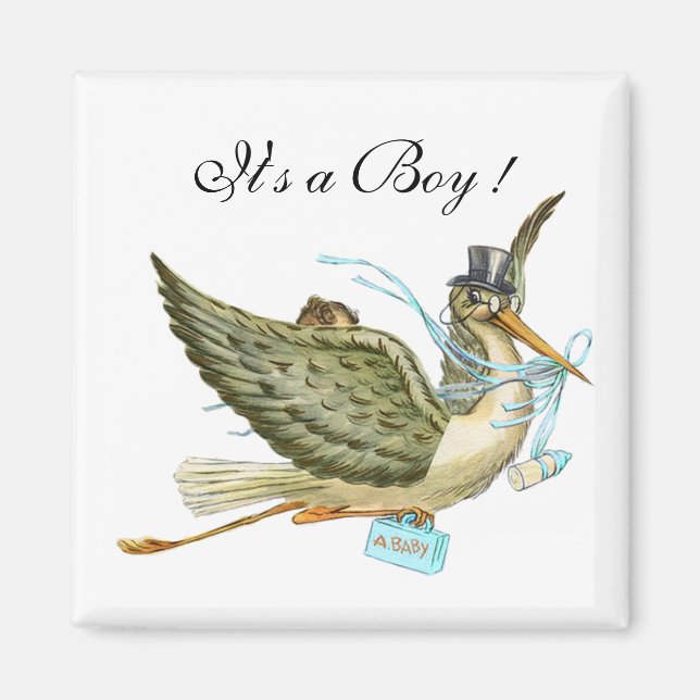 STORK BABY SHOWER MAGNET (Front)