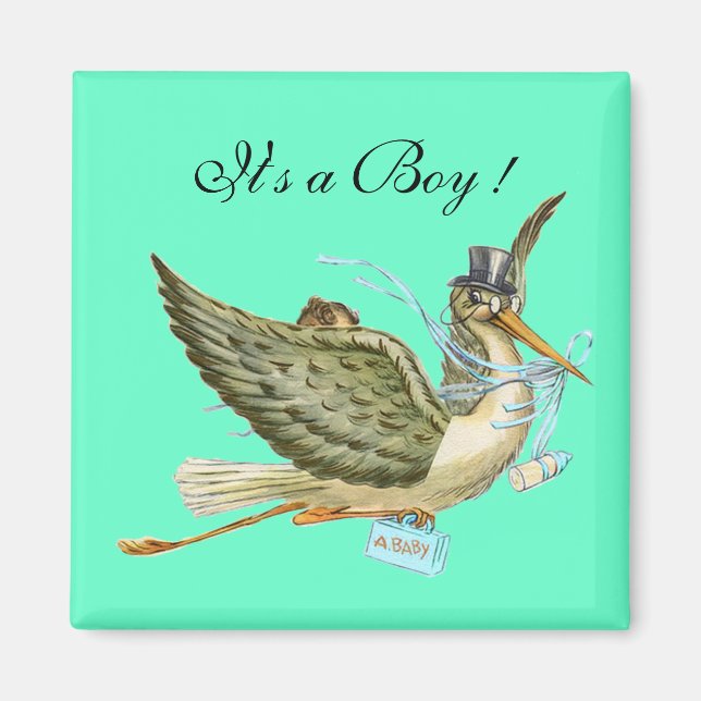 STORK BABY SHOWER MAGNET (Front)