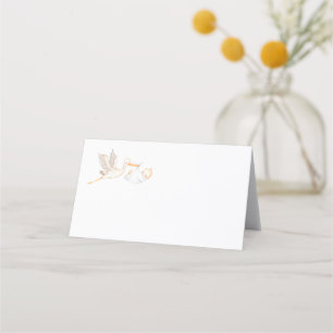 Stork Baby Shower Name Place Cards