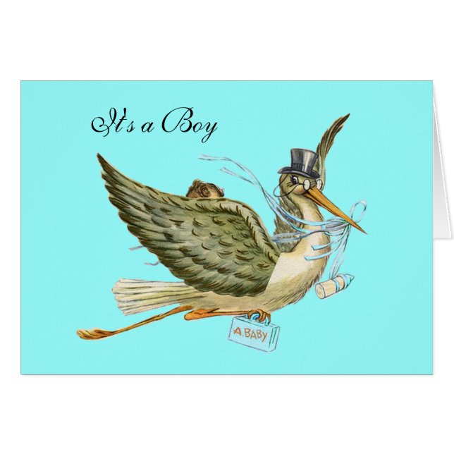 STORK BOY BABY SHOWER (Front Horizontal)