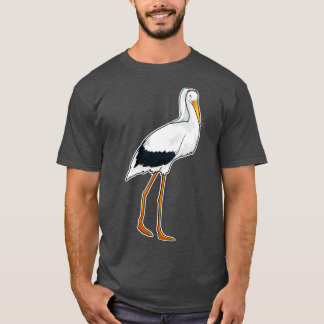 Stork Bride Veil Wedding T-Shirt