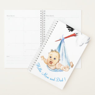 Stork Carrying Baby Planner