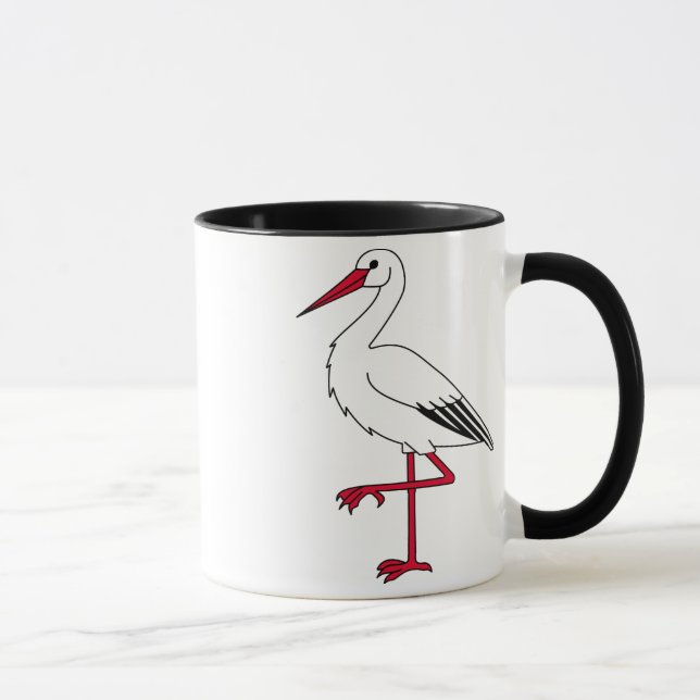 Stork cartoon mug (Right)