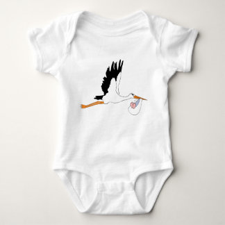 Stork delivering Baby Baby Bodysuit