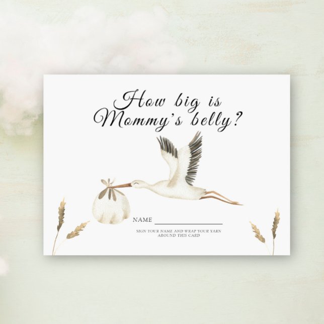 Stork How big is mummy's belly game Enclosure Card (Creator Uploaded)