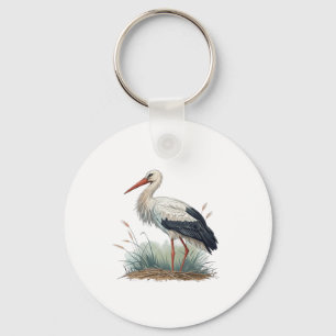 Stork Key Ring