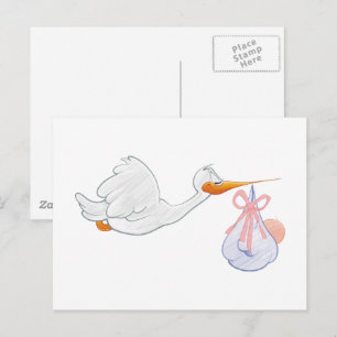 Stork merchandise postcard