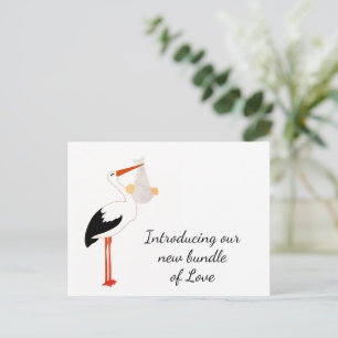 Stork merchandise postcard