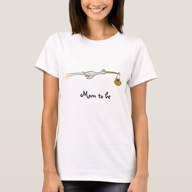 Stork Mum to Be T-Shirt (Front)