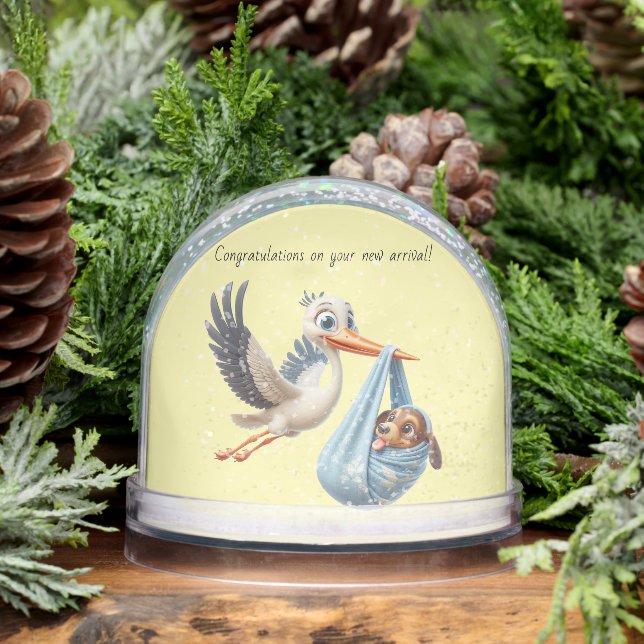 Stork New Arrival Snowglobe (Winter)