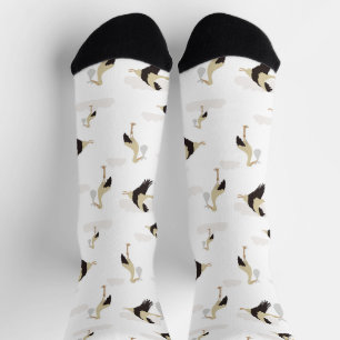 Stork Newborn Baby Boy Girl Pattern Socks