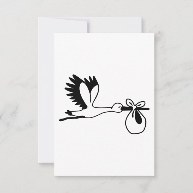 Stork pregnancy announcement (Front)