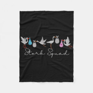 Stork Squad Nurse Labour And Delivery Edition Fleece Blanket