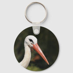 Stork - symbol of Strasbourg and Alsace, France Key Ring