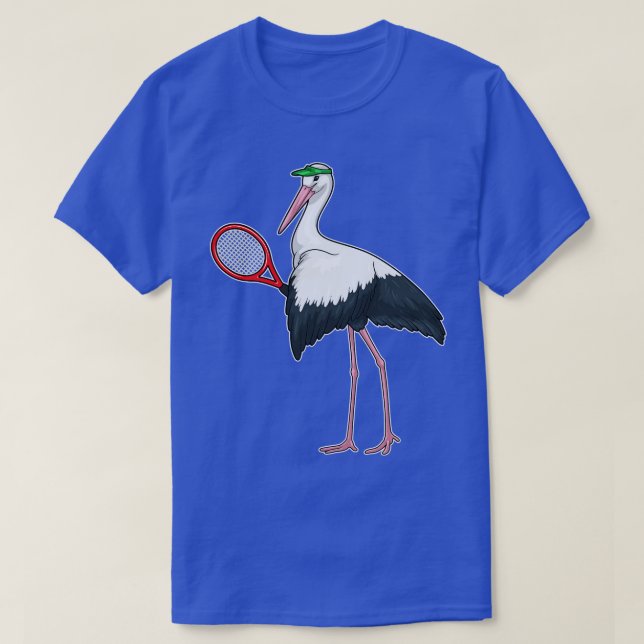 Stork Tennis Tennis racket T-Shirt (Design Front)