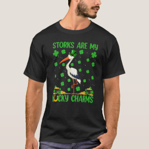 Storks Are My Lucky Charms Stork Bird St Patrick S T-Shirt