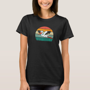 Storks Stork Baby Children Beak Nest Stork Frog In T-Shirt