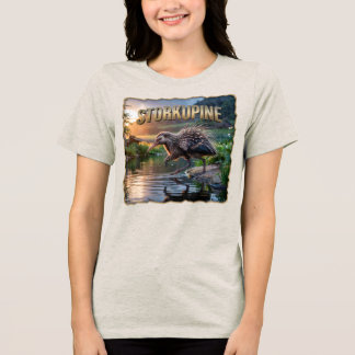 Storkupine Photographic – Stork Porcupine Funny Tri-Blend Shirt