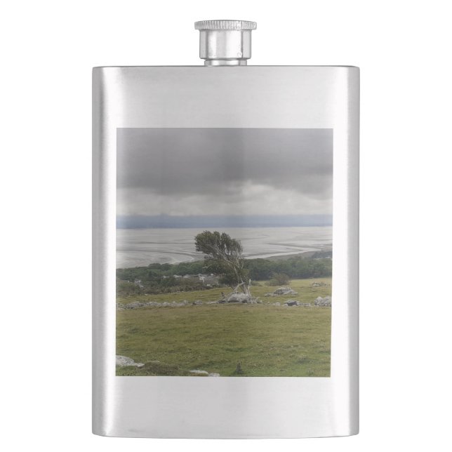 Storm Across The Bay Classic Flask (Front)