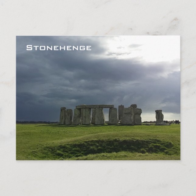 Storm and Stonehenge Postcard (Front)