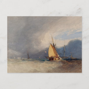 Storm Approaching 1830 Postcard