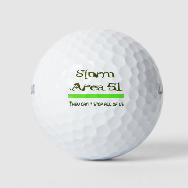 Storm Area 51 Golf Balls (Front)