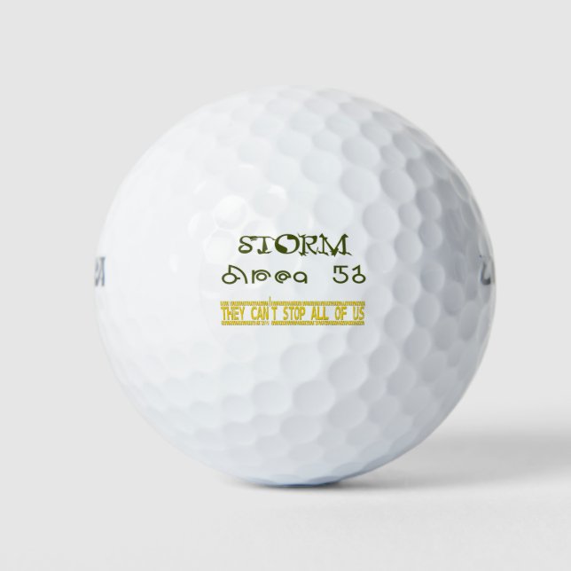 Storm Area 51 Golf Balls (Front)