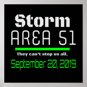 Storm Area 51 Sept 20 2019 Poster