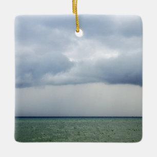 Storm At Sea Ceramic Ornament
