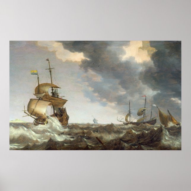 Storm at Sea Poster (Front)