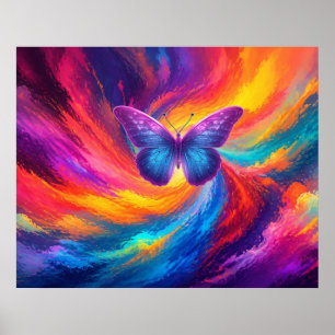 Storm Before the Butterfly Rainbow Of Colours Wall Poster