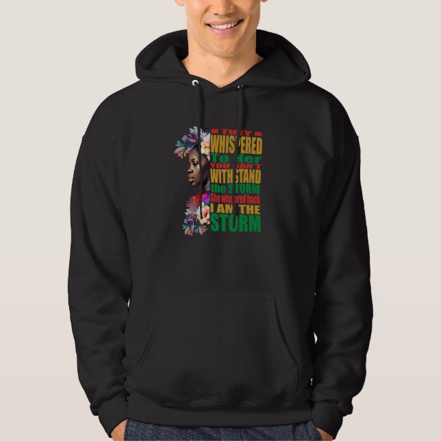 Storm BLM Black African Pride Black History Month Hoodie (Front)