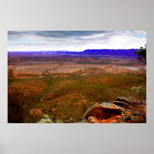 Storm brewing in the Flinders Ranges Poster (Front)