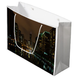 Storm Brewing Over Chicago Large Gift Bag