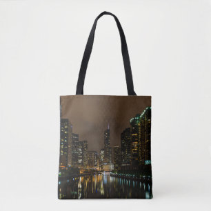 Storm Brewing Over Chicago Tote Bag
