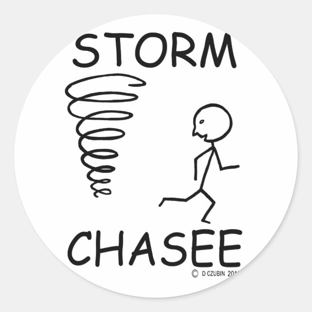 Storm Chasee Classic Round Sticker (Front)