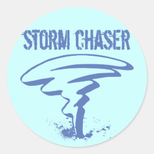 STORM CHASER CLASSIC ROUND STICKER