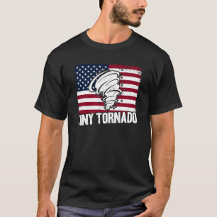 Storm Chaser Hurricane Meteorology Tiny Tornado US T-Shirt